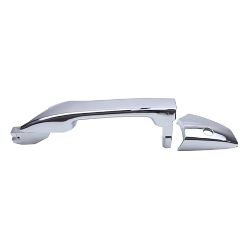 MOTOKU Front Left Chrome Exterior Door Handle with Keyhole for Honda Accord 2008-2012 Outer Driver Side with Cover