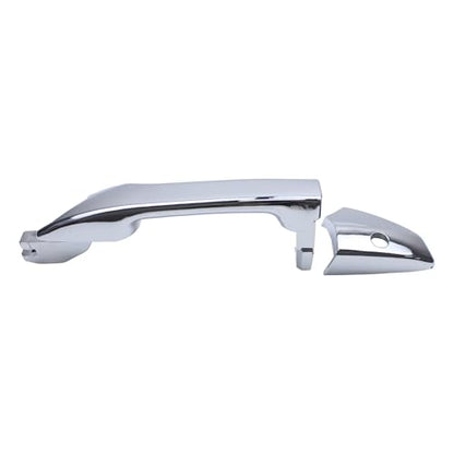 MOTOKU Front Left Chrome Exterior Door Handle with Keyhole for Honda Accord 2008-2012 Outer Driver Side with Cover