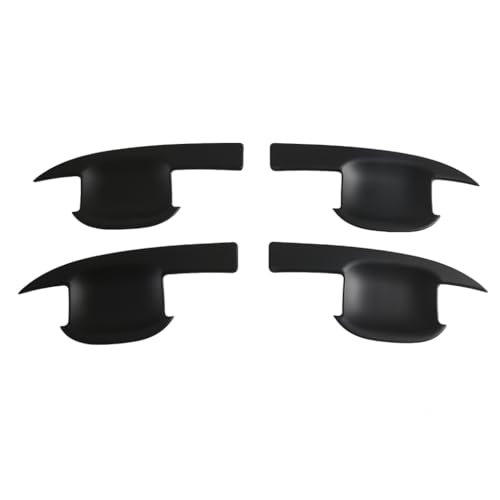 4Pcs Door Bowl Front Rear Driver & Passenger Side and Door Bowl Compatible with 2019-2025 Chevy Silverado GMC Sierra 1500 20-25 2500 3500 (Matte Black Door Bowl) - color: Matte black door bowl