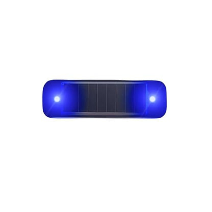 Emergency Strobe Light Strip, Ultra mini Solar Warning Flash, Emergency Safety Warning LED mini car Bicycle Motorcycle Strobe Light (Blue Light) - color: Blue light