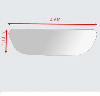 Blind Spot Mirrors, 2 Pcs Black 3.9 Inch x 1.18 inch Angle Adjustable Self-adhesive Reverse Blind Spot Small Mirror for Car and Motorcycle (2)