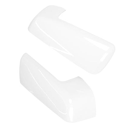 Mirror Cover Caps Compatible with GMC 2019-2025 Chevy Silverado 1500 and GMC Sierra 1500 Accessories (White) - color: White