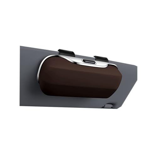 GDQ Sunglasses Holder for Car Visor Glasses Case|Car Sunglass Holder|Eyeglass Holder|Press Silent Shockproof Dustproof (Brown) - color: Brown