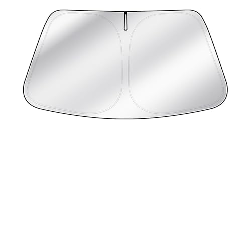 for 2015-2026 Ford F150 - Upgraded F-150 Sunshade for 240T 4-Layer UV Blocking Front Windshield Sun Shade, Collapsible Heat Shield with Storage Bag, Custom Fit for Ford F150 Car Accessories - size: For Ford F-150 2015-2026
