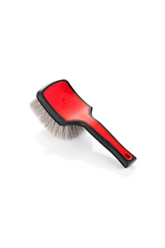 Detail Factory - ProGrip XL Tire Brush - Ergonomic ProGrip Handle - Stiff Synthetic Bristles to Cut Through Grime - Red and Black - color: Red, size: X-Large