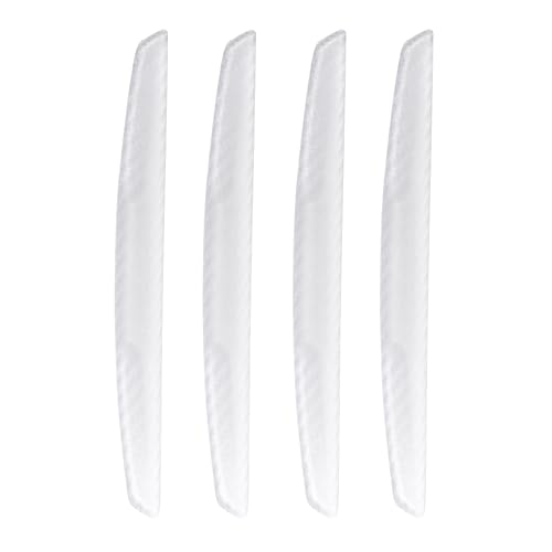 4PCS Car Door Edge Guards Universal 3D Carbon Fiber Texture Anti-Collision Scratch Protector Strips Flexible Silicone Trim with Nano Adhesive for Sedan SUV Truck Transparent - color: Transparent