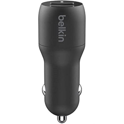 Belkin 24 Watt Dual USB Car Charger - 2 12W USB A Ports with Fast Charging for Apple iPhone 14, 14 Pro, 14 Pro Max, iPhone 13, 13 Pro, 13 Pro Max, Samsung Galaxy, AirPods & More - USB-C Charger - size: 24W, style: Standalone