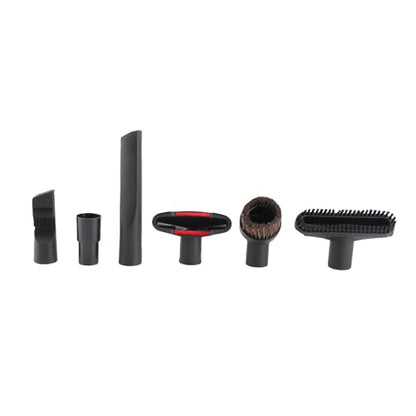 Car Vacuum Vacuum Cleaner Accessories Replacement Brush Nozzle Kit – 6pcs for Floor, Sofa, Car – Universal Attachments with 32mm to 35mm Adapter