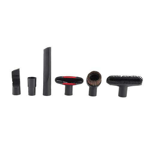 Car Vacuum Vacuum Cleaner Accessories Replacement Brush Nozzle Kit – 6pcs for Floor, Sofa, Car – Universal Attachments with 32mm to 35mm Adapter