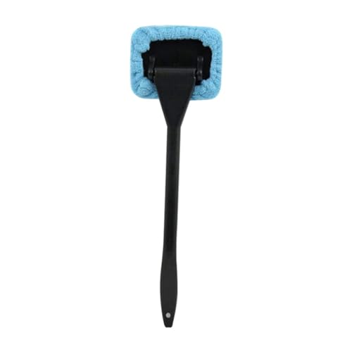Inside Window Cleaning Tool Windshield Cleaner Car Inside Window Glass Cleaning Tool with Handle 2PCS Blue