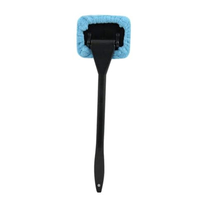 Inside Window Cleaning Tool Windshield Cleaner Car Inside Window Glass Cleaning Tool with Handle 2PCS Blue
