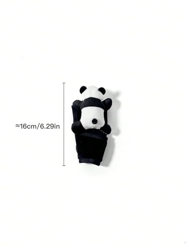 Loizziuy Panda Gear Shift Cartoon Cute Car Handbrake Panda Gear Shift & Steering Wheel Cover Accessories Car Accessories (Panda)