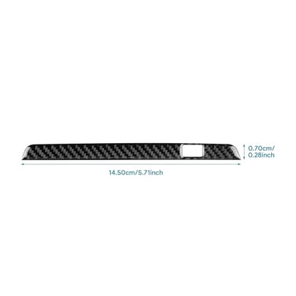 AIRSPEED Carbon Fiber for Mazda 3 Axela 2019-2025 Center Console USB Hole Frame Panel Cover Interior Trim Accessory, Black - color: USB Hole Frame