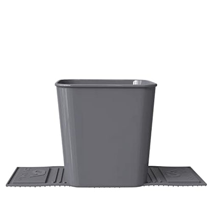 Garbage Can Trash Bin Waste Container Wastebasket for Auto Car Vehicle Boat Truck Quality Plastic Large 1 Gallon 4 Liter, Leakproof Quality for Life Gray - color: Gray