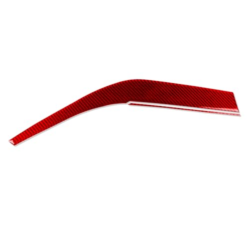 Durable Red Carbon Fiber Compatible with Toyota Camry 2018-2024 2019 2020 2021 2022 2023 Accessories Car Center Dashboard Right Side Trim Panel Cover Interior Trim Sticker Decal 2PCS - color: Dashboard Panel