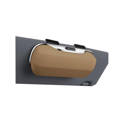 GDQ Sunglasses Holder for Car Visor Glasses Case|Car Sunglass Holder|Eyeglass Holder|Press Silent Shockproof Dustproof (Beige) - color: Beige2