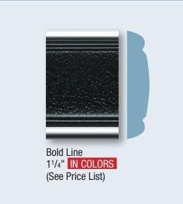 Cowles 1 1/4" x 26' Bold LINE Classic Chrome/Colored Body Side Molding with Pointed Finished Ends- 2 Strips of 13 Feet [25-135-01] (Chrome + Silver) - color: Silver