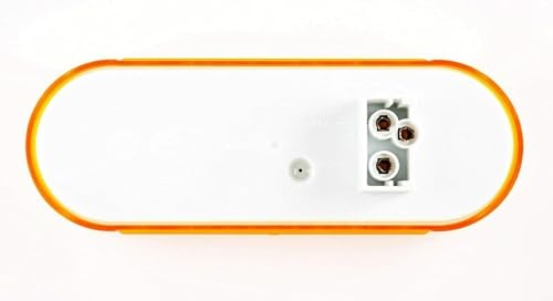 All Star Truck Parts 6" Oval LED Recessed Amber Strobe Light, 24 LED DOT/SAE Approved & Marked, Waterproof, Super Bright High Powered Strobe for Towing (2PC Without Grommet) - size: 2pc Without Grommet