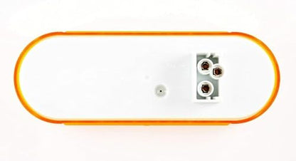 All Star Truck Parts 6" Oval LED Recessed Amber Strobe Light, 24 LED DOT/SAE Approved & Marked, Waterproof, Super Bright High Powered Strobe for Towing (2PC Without Grommet) - size: 2pc Without Grommet