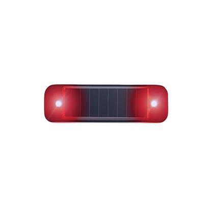 Emergency Strobe Light Strip, Ultra mini Solar Warning Flash, Emergency Safety Warning LED mini car Bicycle Motorcycle Strobe Light (red Light) - color: red light