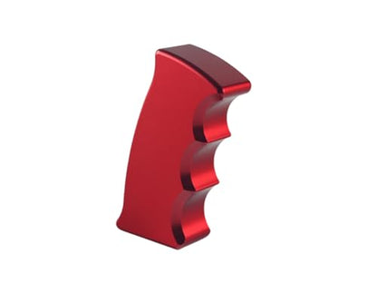 DEWHEL Universal Pistol Grip Shift Handle Aluminum Red Grip Style Shift Knob for M8x1.25 M10x1.5 M10x1.25 M12x1.25 Thread - color: Red
