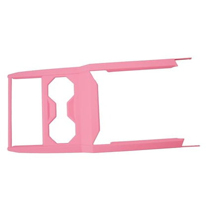 Barong for Tesla Cybertruck Accessoriess Interior Stickers Car Gear Shift Panel Water Cup Cover Trim Frame Decal Pink - color: Gear Shift Panel Water Cup Cover
