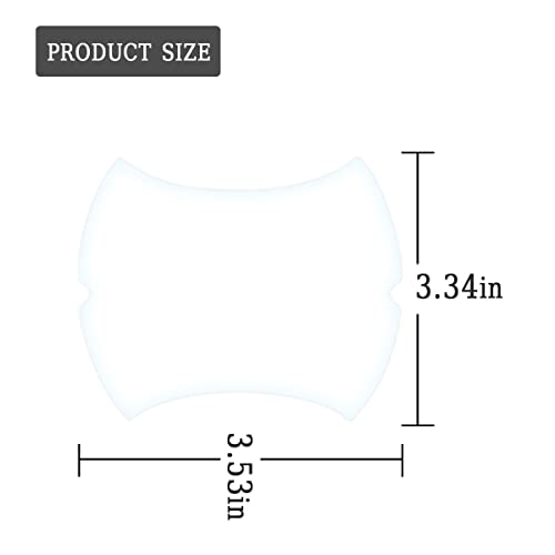 Carbon Fiber Car Door Protector - 8PCS Anti-Scratch Film, Non-Marking, Self-Adhesive for All Cars (Clear) - color: Clear/8PCS