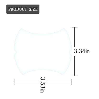 Carbon Fiber Car Door Protector - 8PCS Anti-Scratch Film, Non-Marking, Self-Adhesive for All Cars (Clear) - color: Clear/8PCS