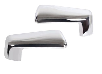 AUCERAMIC Chrome Top Half Mirror Cover Cap Stick-on Trim Fit 2019-2024 for Chevy Silverado GMC Sierra 1500,Chrome Side View Mirror Covers Caps Overlay(Pasted Style)