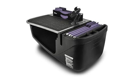 AutoExec AE-FMEF-PM-GT Efficiency FileMaster Car Desk for Your Vehicle Workstation and Mobile Office, Grey with Phone Mount - color: Grey, style: Desk, Phone Mount