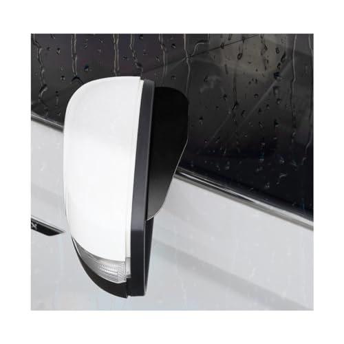 Ohleats 2 PCS Side Mirror Rain Guards, Mirror Rain Visor Eyebrow, Waterproof Visor Guards for Car Side Mirrors, Automotive Rear View Mirror Rain Visor Guard, Car Accessories (Aluminum Alloy Black) - color: Aluminum Alloy Black