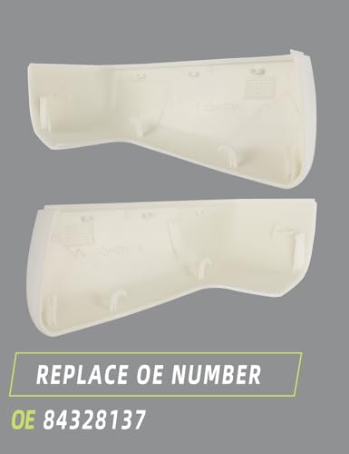 Outside Mirror Caps White Compatible with Chevy Silverado 1500/ GMC Sierra 1500 2019-2024 Accessories Parts Replaces 84328137 Left Right 1 Pair
