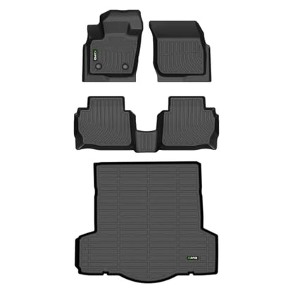 HAFIDI® Floor Mats & Cargo Liner Set Fit for 2013-2016 Ford Fusion & Lincoln MKZ (Not for Hybrid) All Weather Protection TPE Anti-Slip Automotive Full Set Floor Liners Custom Accessories - Black - style: 32) For Fusion 2013-2016 Full Set