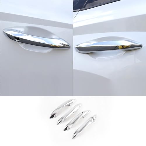 Auto Parts Fit for Hyundai Tucson 2026 2025 2024 2023 2022Exterior Door Handle Cover Trims with Smart Keyhol (Chrome Silver) ABS 5 PCS - color: Chrome Silver