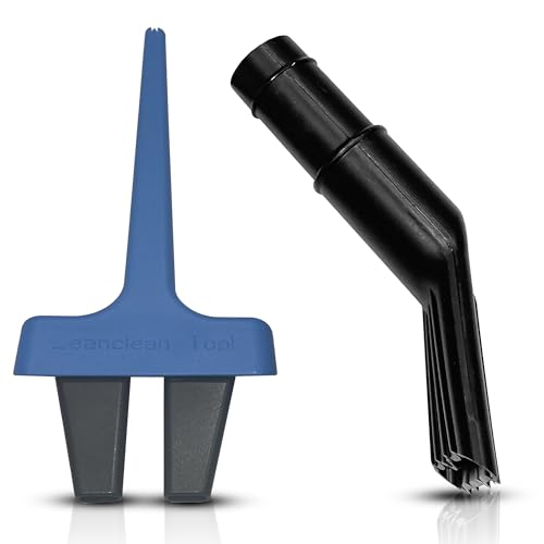 2'' x 12'' Wet/Dry Vacuum Claw Nozzle and Tool—Ice Scraper All-in-One (Compatible Bundle) for Auto, Home, Trucks, RVs, & Gas Stations Car Wash Cleaning Supplies, Utility, Attachment Kits (Blue/Black) - color: Combo Pack