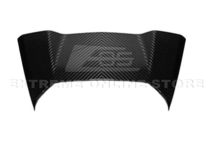 Replacement For 2020-Present Corvette C8 Coupe Models | GM Factory Style CARBON FIBER Interior Console Waterfall Upper Speaker Grille Cover