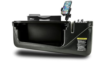 AutoExec AE-FMEF-PM-BT Efficiency FileMaster Car Desk for Your Vehicle Workstation and Mobile Office, Black with Phone Mount - color: Black, style: Desk, Phone Mount