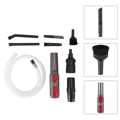 9Pcs Mini Micro Vacuum Cleaner Hose Nozzle Adapter Tool Kit - Versatile Car Vehicle Cleaning Accessories For Narrow Gaps, Crevices & Hard-to-Reach Areas