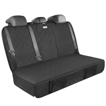 ALLANSING Upgraded 900D Heavy Duty Dog Back Bench Seat Cover, Car Seat Protector, 3 Seatbelts & Armrest Compatible, Waterproof Nonslip Pet Backseat Cover for Dogs & Kids, Fits Most Cars, SUVs, Trucks - size: Medium-54"W