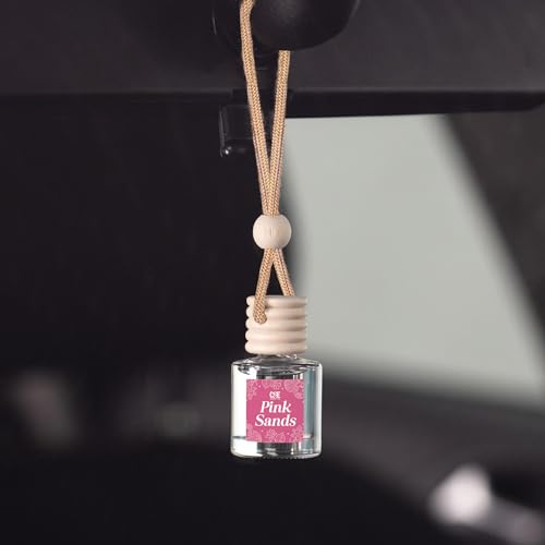 C&E Craft Co Hanging Car Air Freshener Diffuser 2 Pack, Long Lasting Fragrance Oil Car Freshener, Glass Bottle Auto Air Freshener, Made in USA (Pink Sands) - size: 34 Fl Oz (Pack of 2)