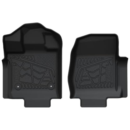 LASFIT Floor Mats for 2015-2026 Ford F-150 Regular Cab Bucket-Seat Carpet Floor, Ford F150 Standard Cab All Weather Portector TPE Waterproof Truck Liners-1st Row Black - style: 1) F-150 Regular Cab| 15-26 | 1st Row Bench Only