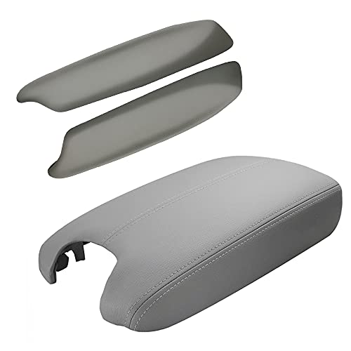 A ABIGAIL Compatible with 2008 2009 2010 2011 2012 Accord Sedan Center Console Armrest Cover & Front Door Panels Armrest (Gray) - color: Gray, size: Center & Front