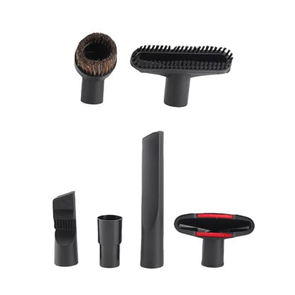 Car Vacuum Vacuum Cleaner Accessories Replacement Brush Nozzle Kit – 6pcs for Floor, Sofa, Car – Universal Attachments with 32mm to 35mm Adapter