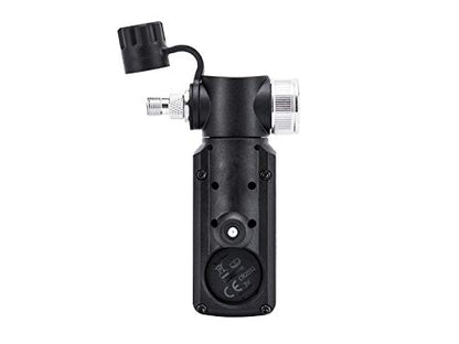 Topeak Shuttle Gauge Digital Tire Pressure Gauge – 300 PSI / 20.7 Bar High-Precision Gauge for Presta, Schrader & Dunlop Valves – Rotating Head, Air Release Button & Auto-Off Display