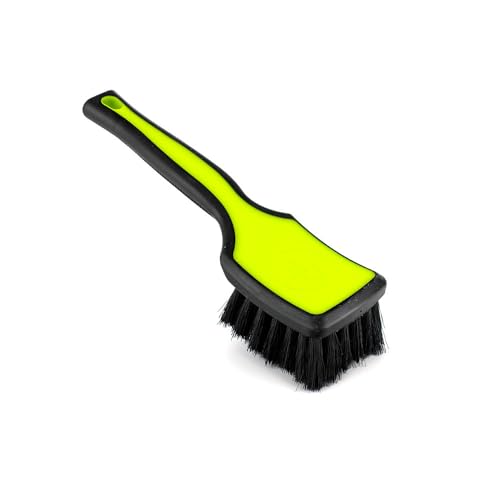 Detail Factory - ProGrip Interior Scrub Brush - Soft Bristles - Rubber Grip for Maximum Stability and Comfort - Curved Head Profile for Better Clearance - Octane Ectoplasm - color: Octane Ectoplasm