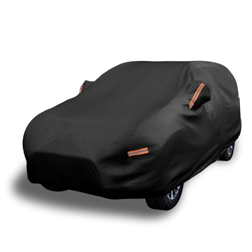 EzyShade 10-Layer SUV Car Cover Waterproof All Weather. See Vehicle Size-Chart for Accurate Fit. Outdoor Full Exterior Covers for Automobiles Car Tarp. Jeep Rav4 CRV. Black, Size S2 (See SizeChart) - color: Black, size: S2 - see Vehicle Size Chart