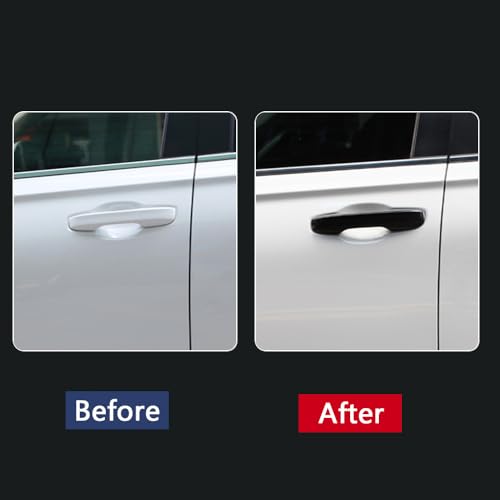 Car Accessories Exterior Door Handle Cover Trim Without Smart Holes Compatible with Honda CR-V CRV 2023 2024 2025 2026 (Glossy Black) 4PCS ABS - color: Glossy Black