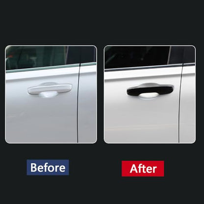 Car Accessories Exterior Door Handle Cover Trim Without Smart Holes Compatible with Honda CR-V CRV 2023 2024 2025 2026 (Glossy Black) 4PCS ABS - color: Glossy Black