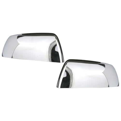 Osompar Chrome Outer Rear View Mirror Cover Cap Front Driver Passeger Side for Toyota Tundra 2007-2021 Toyota Sequoia - color: Chrome