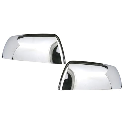 Osompar Chrome Outer Rear View Mirror Cover Cap Front Driver Passeger Side for Toyota Tundra 2007-2021 Toyota Sequoia - color: Chrome